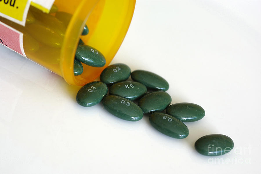 Premarin 0.3 Mg Pills #1 Photograph by Scimat