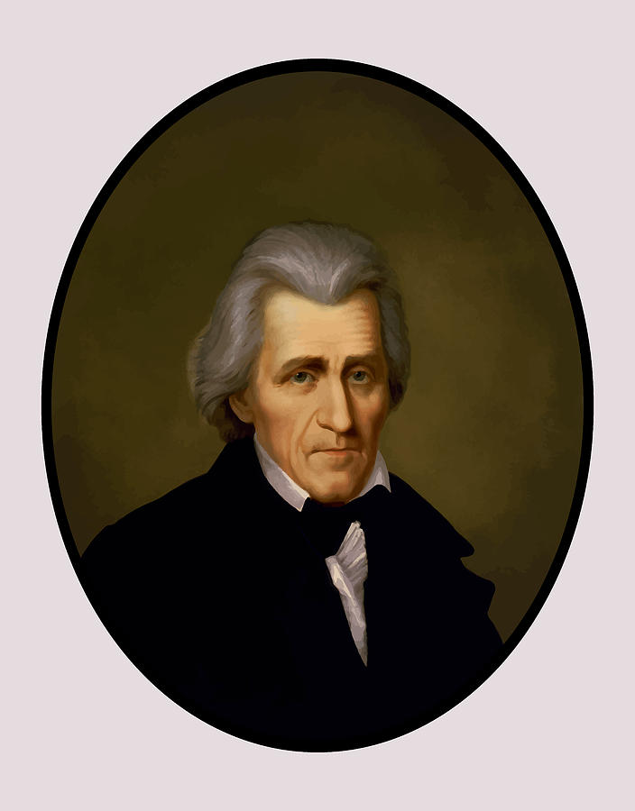 President Andrew Jackson - Two Painting by War Is Hell Store