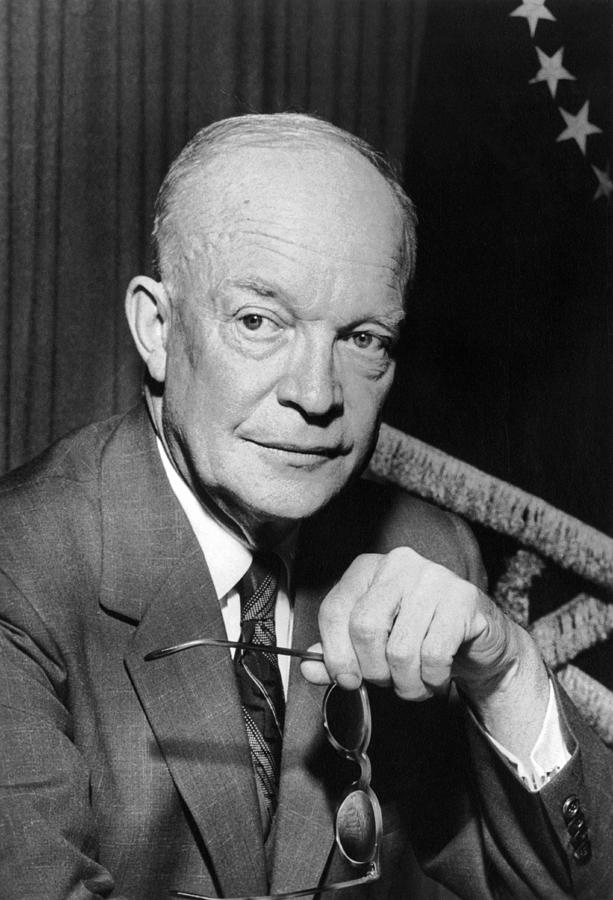 Vintage Photograph - President Dwight D. Eisenhower #1 by Underwood Archives