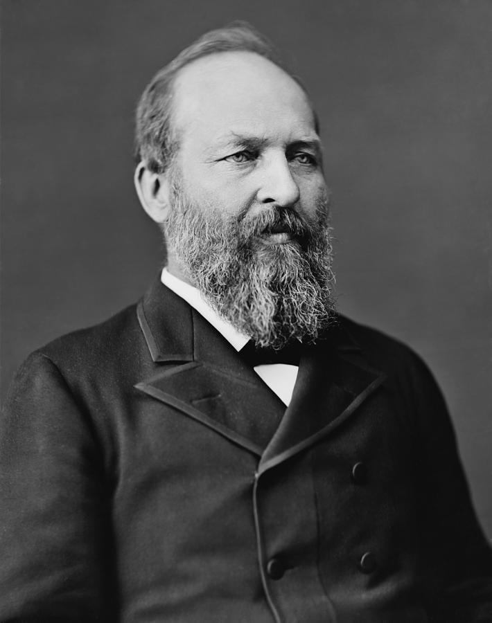 President James Garfield Photo Photograph by War Is Hell Store