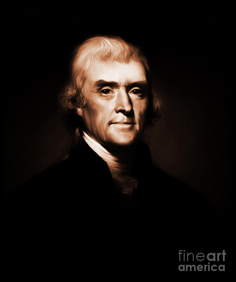 President Thomas Jefferson #1 Painting by Gull G