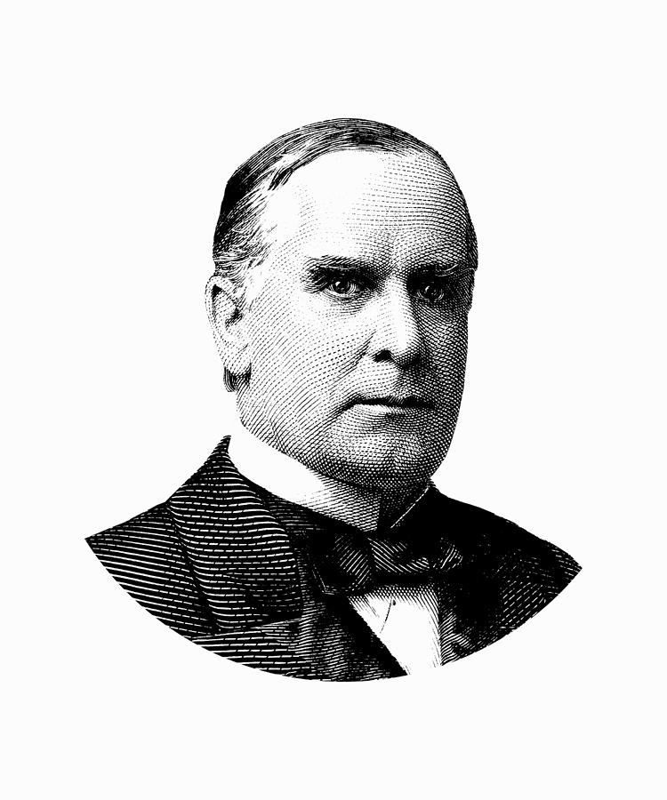 President William McKinley Graphic #2 Digital Art by War Is Hell Store