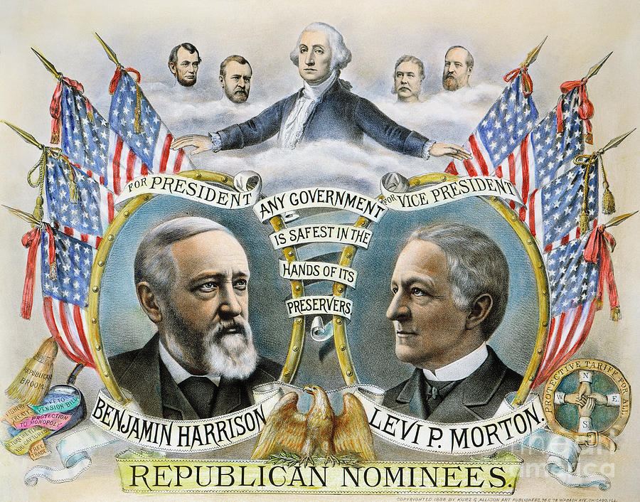 Presidential Campaign, 1888 #1 Photograph by Granger