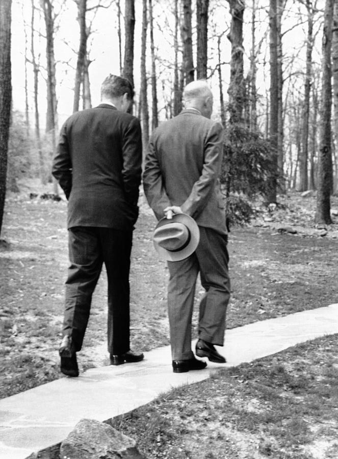 Presidents Dwight Eisenhower And John Photograph by Everett | Fine Art ...