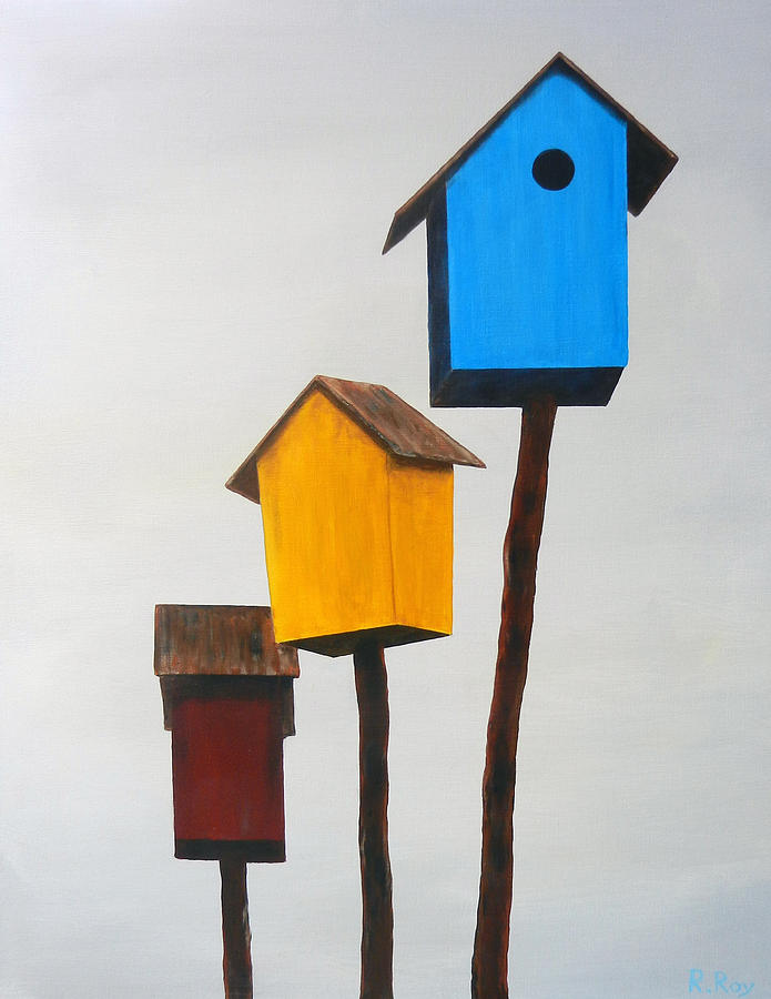 Bird Painting - Primary Residence #1 by Robert Roy