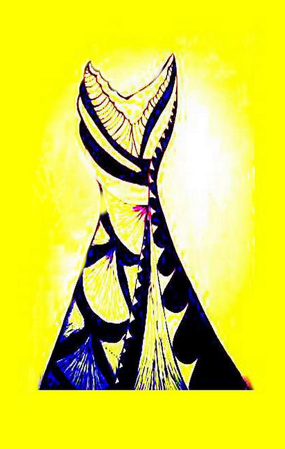 Print Dress #1 Digital Art by Mary Russell