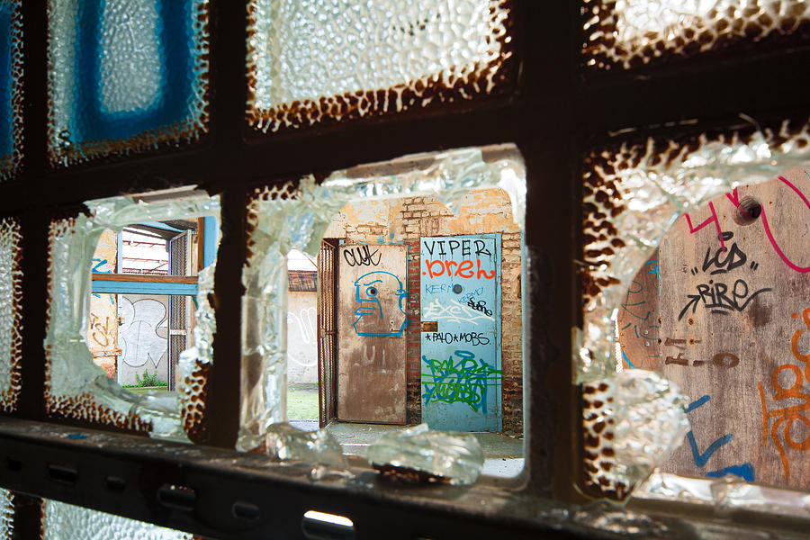 Prison Doors At Abandoned Jail - Urban Exploration #1 Photograph by Dirk Ercken