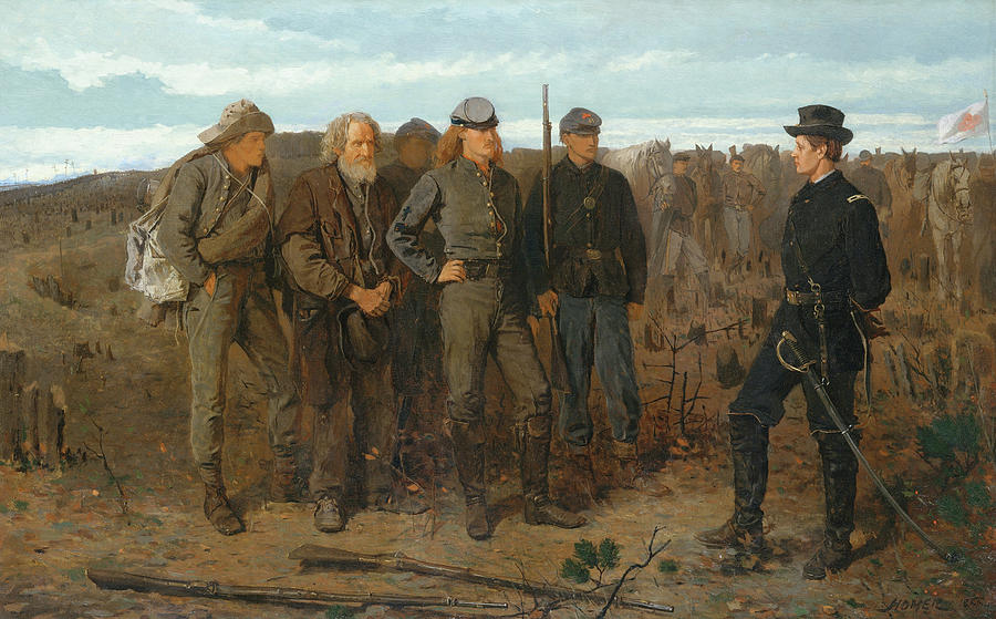 Winslow Homer Painting - Prisoners from the Front #1 by Winslow Homer