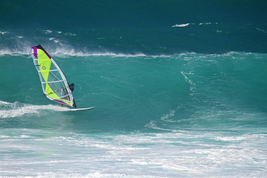 Pro sailboarder Maui #1 Photograph by Waterdancer 