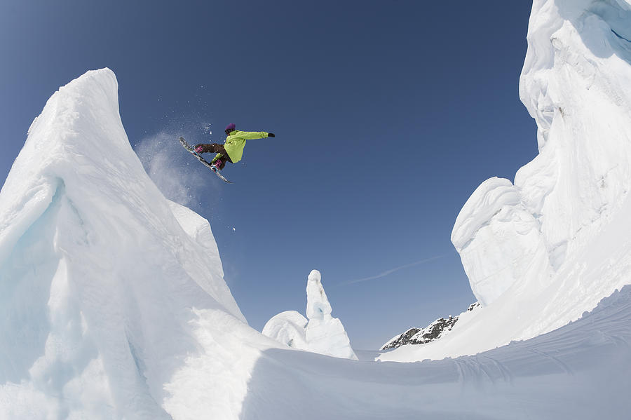 Winter Photograph - Professional Snowboarder, Kevin Pearce #1 by Dean Blotto Gray