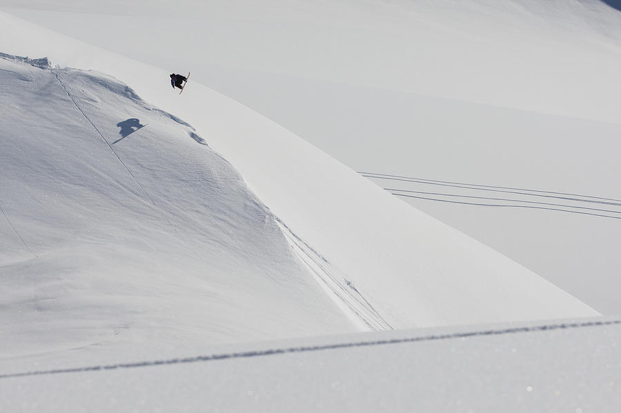 Professional Snowboarder, Marko Grilc #1 Photograph by Dean Blotto Gray