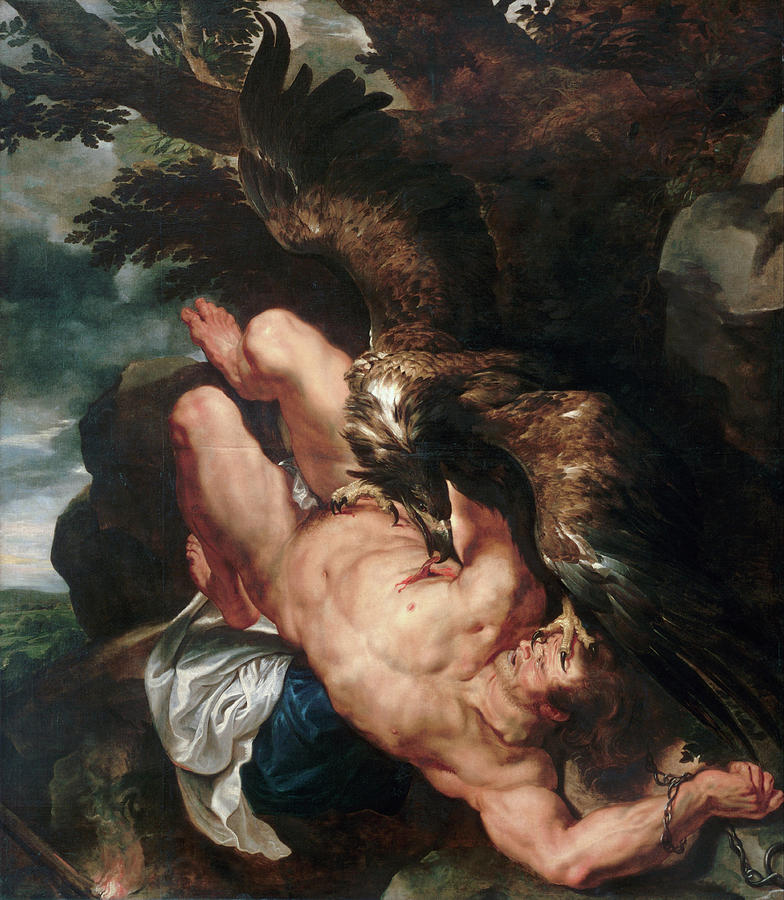 Greek Painting - Prometheus Bound #1 by Peter Paul Rubens
