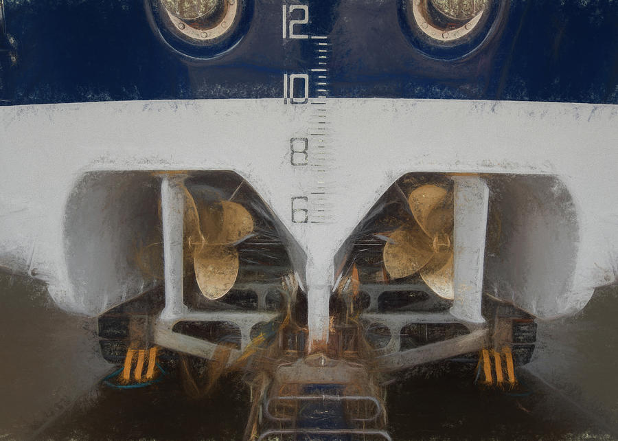 Propellers of a Lifeboat 2 Digital Art by Roy Pedersen