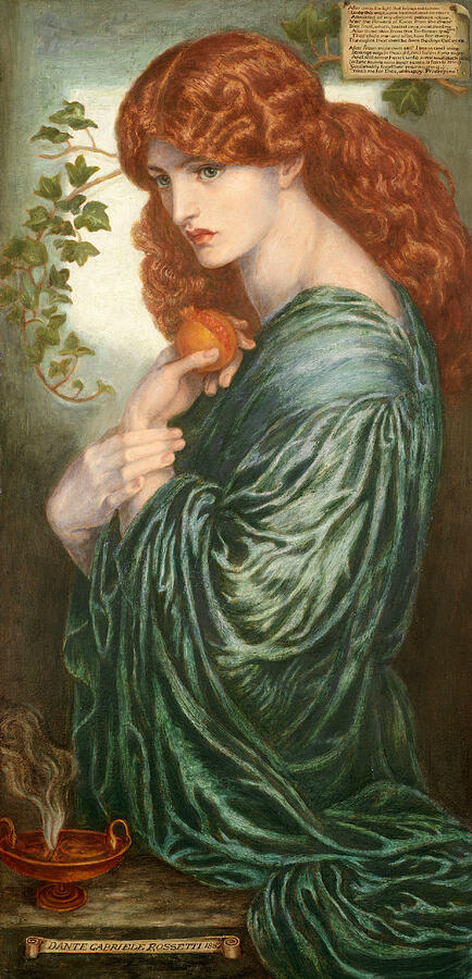 Proserpine, from 1882 Painting by Dante Gabriel Rossetti