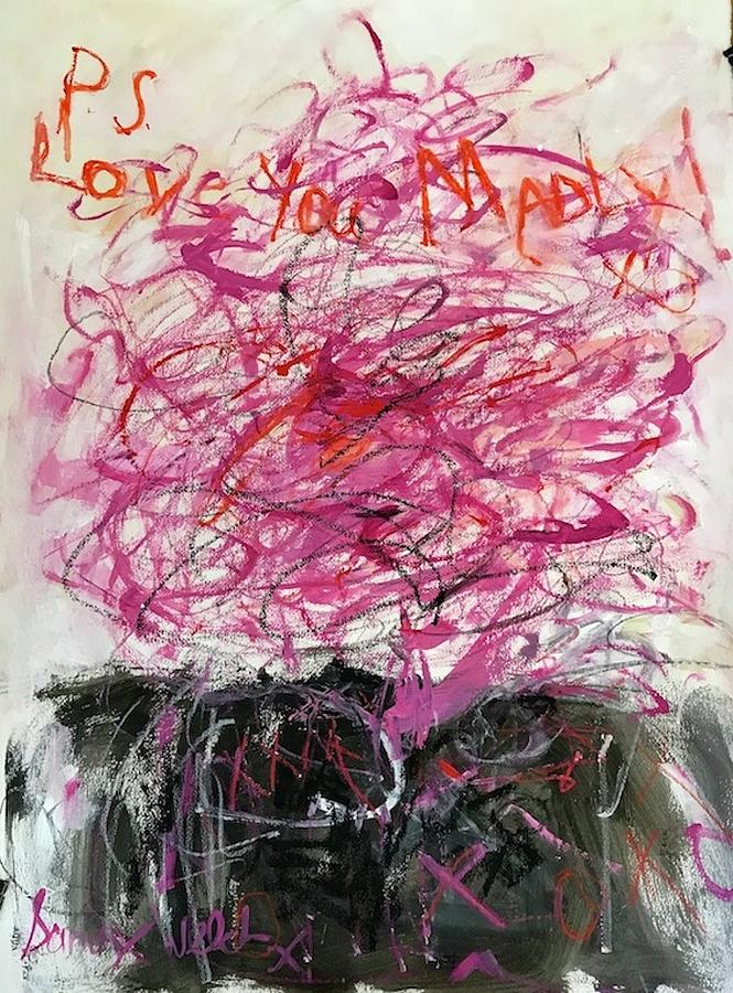 abstract i love you art