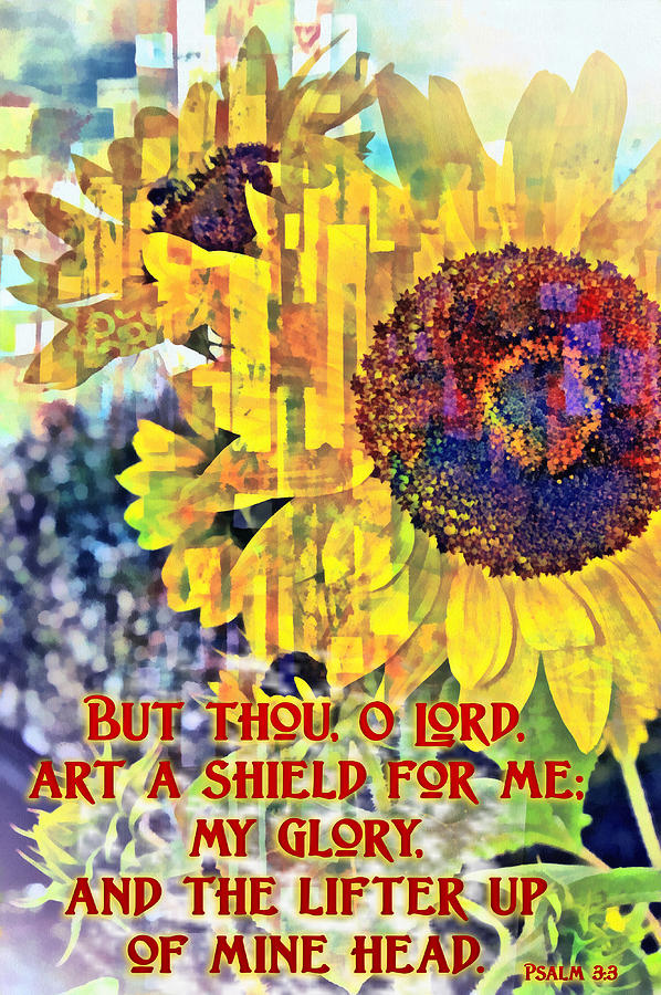 Psalm 3 3 #1 Digital Art by Michelle Greene Wheeler - Pixels