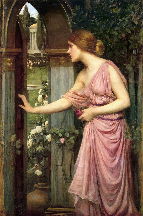 Psyche Entering Cupids Garden Painting