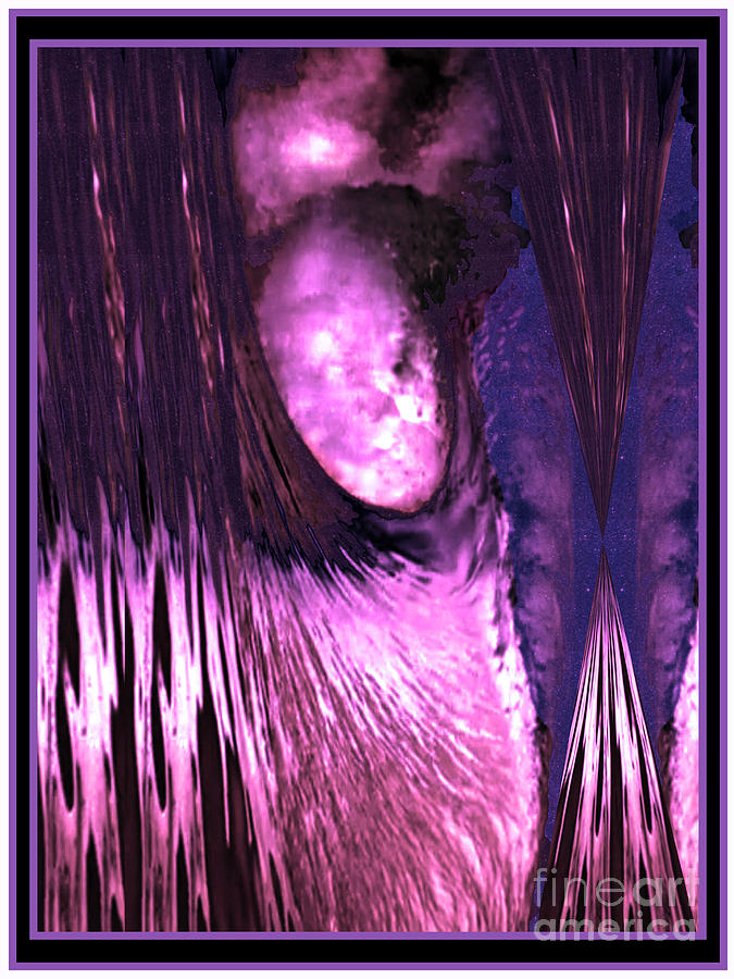 Fantasy Mixed Media - Psychedelic Fantasy Art Angel  decending from the skies  #1 by Navin Joshi
