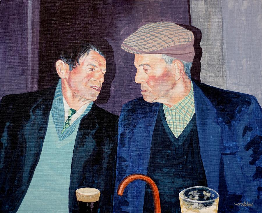Portrait Painting - Pub Parlance #1 by John  Nolan