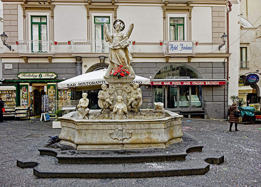 Public Fountain In Amalfi Italy  #1 Photograph by Rick Rosenshein