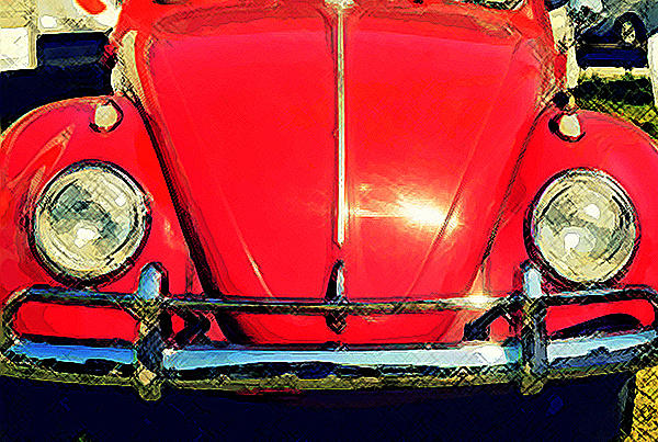 Punch Buggy Red #1 Photograph by Laurie Perry