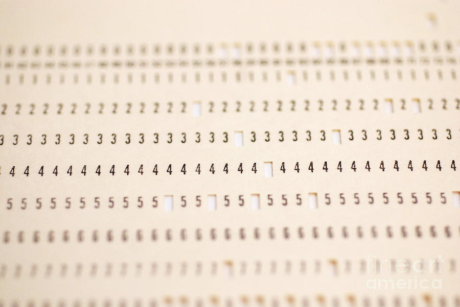 Punch Card #1 Photograph by Photo Researchers, Inc.