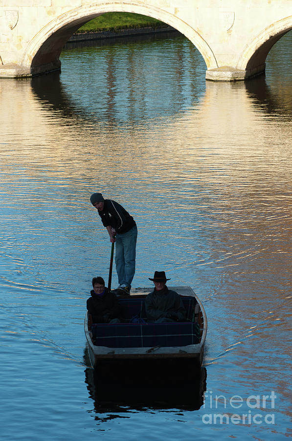 Punting silhouette #1 Photograph by Andrew Michael