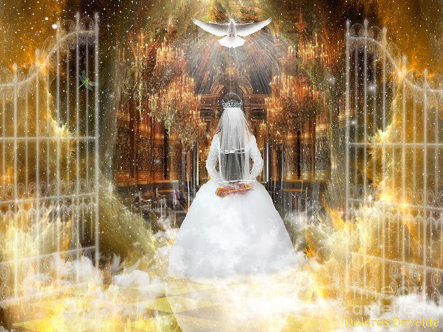 Pure Bride #1 Digital Art by Dolores Develde