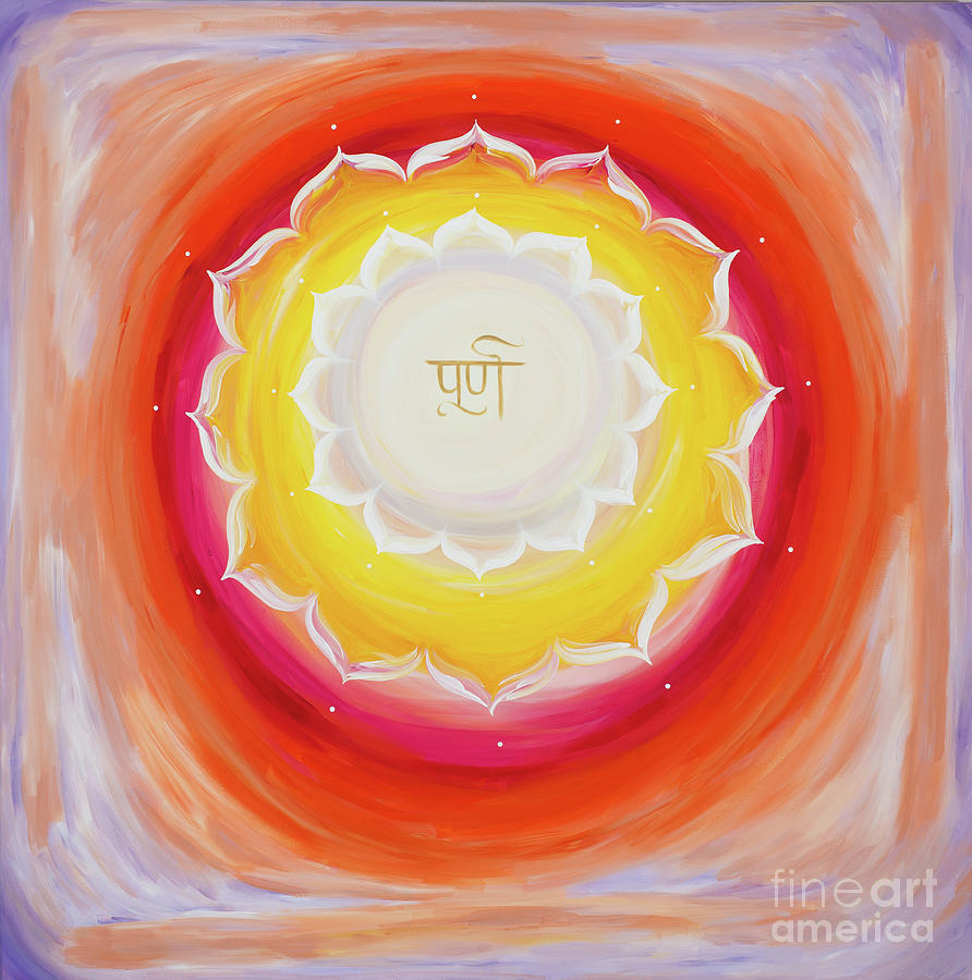 Abstract Painting - Purna Yantra by Victoria Tara