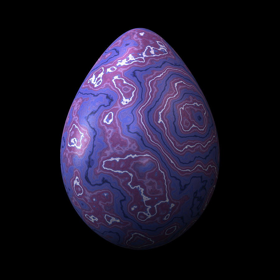Purple Egg #1 Digital Art by Hakon Soreide