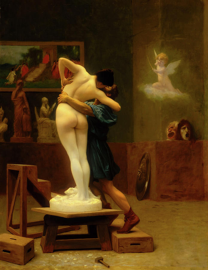 Painting Painting - Pygmalion And Galatea by Mountain Dreams Painting Painting - Pygmalion And Galatea by Mountain Dreams