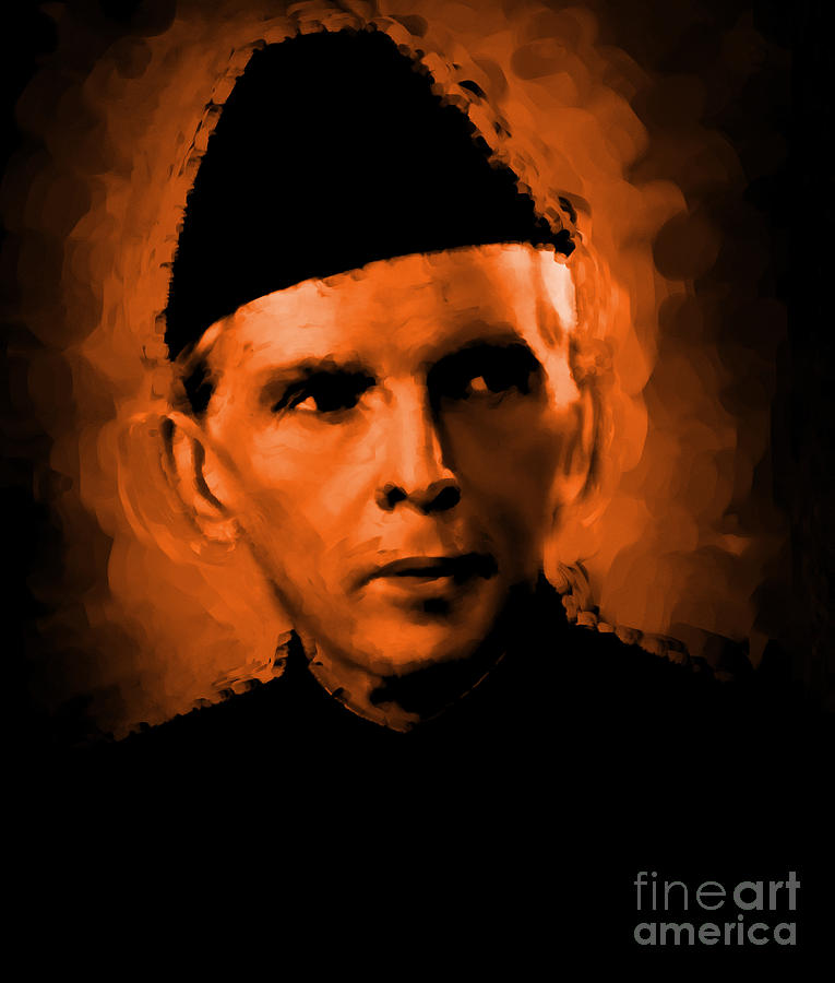 Quaid E Azam Painting By Gull G Pixels