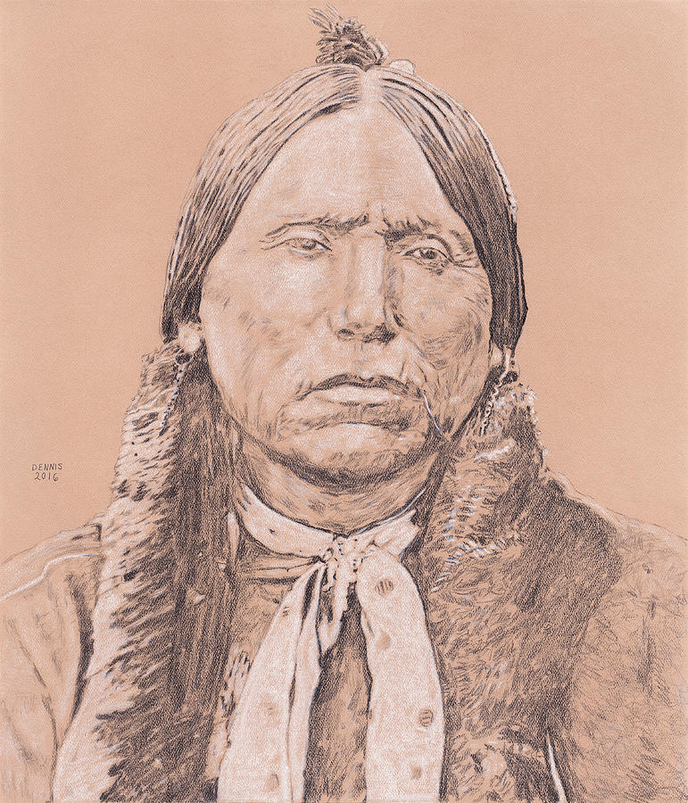 Quanah Drawing by Dennis Larson Fine Art America