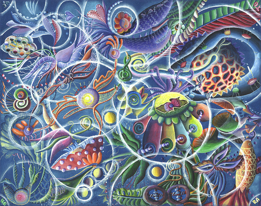 Quantum Painting - Quantum Entanglement by Vera Tour Quantum Painting - Quantum Entanglement by Vera Tour