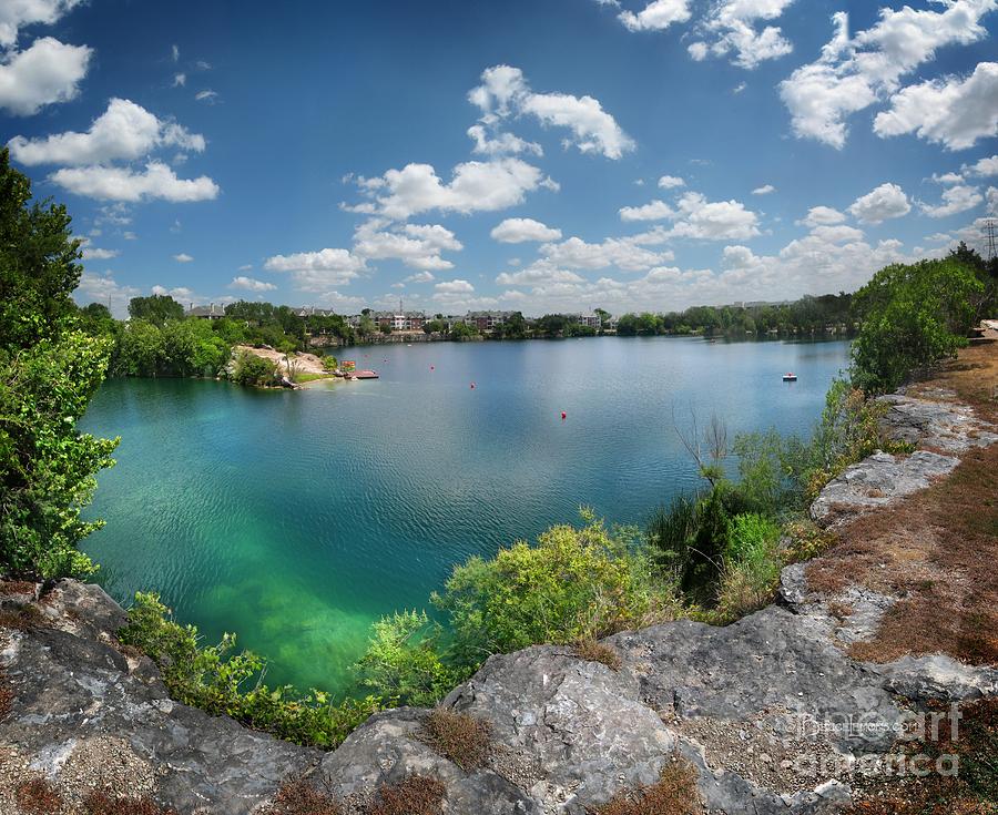 Austin Photograph - Quarry Lake Swimming Hole - Austin, Texas #1 by Bruce Lemons