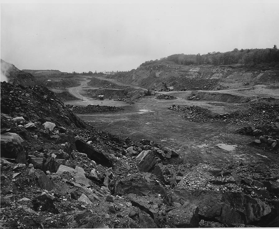 View of Open Pit Mine #1 Photograph by Chicago and North Western Historical Society
