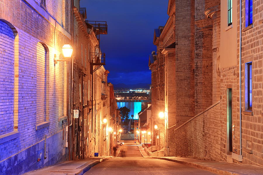 Quebec City old street #1 Photograph by Songquan Deng