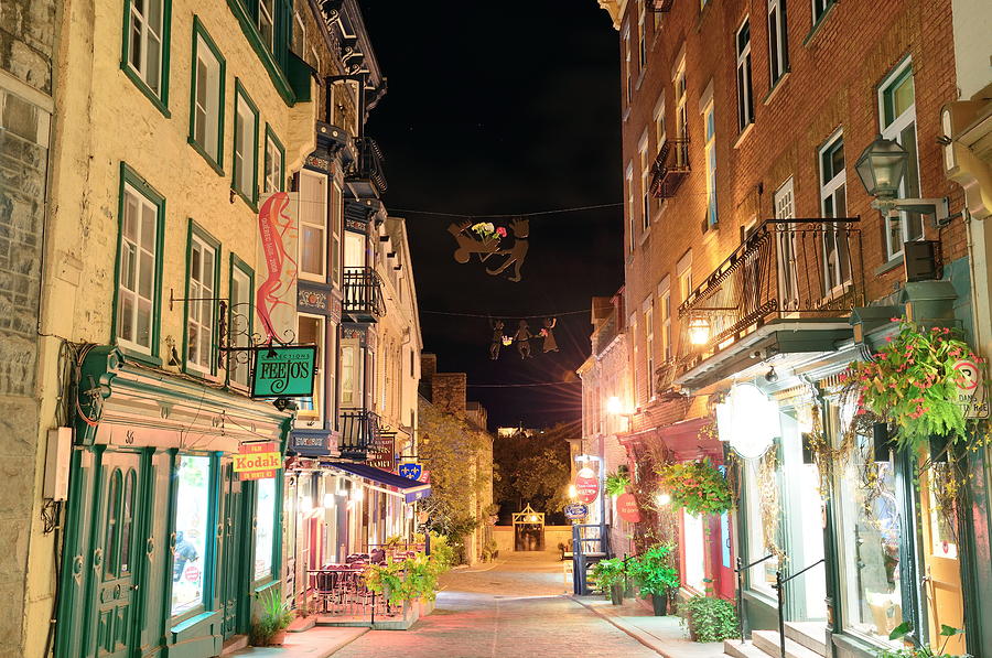 Quebec City Street #1 Photograph by Songquan Deng