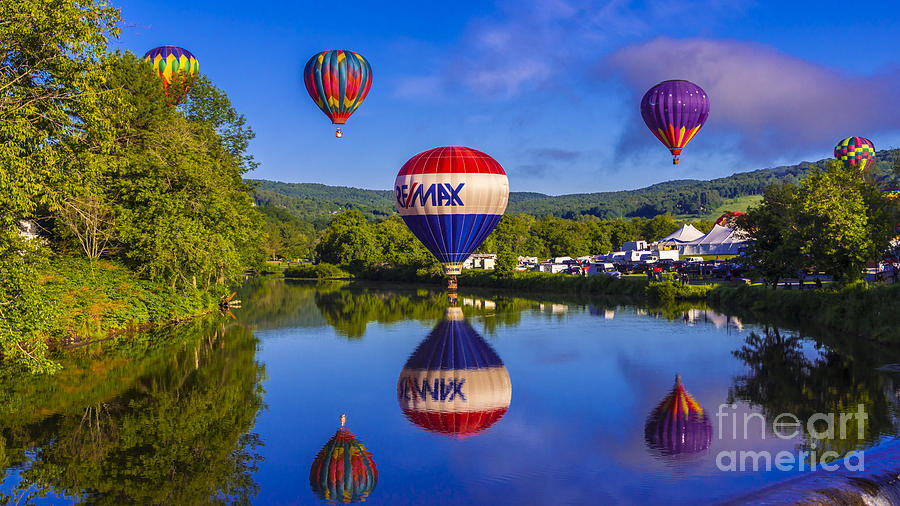 Quechee Balloon Festival. Photograph by New England Photography Fine