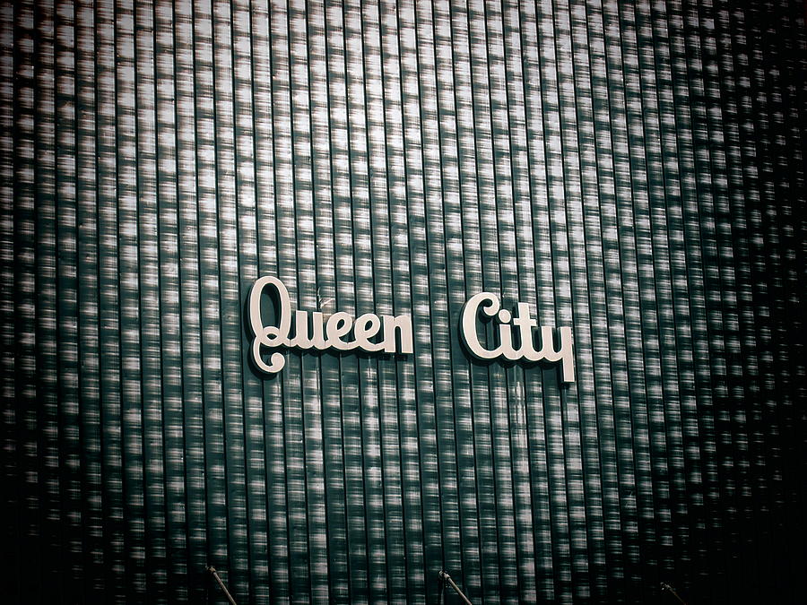 Sign Photograph - Queen City #1 by Monte Landis