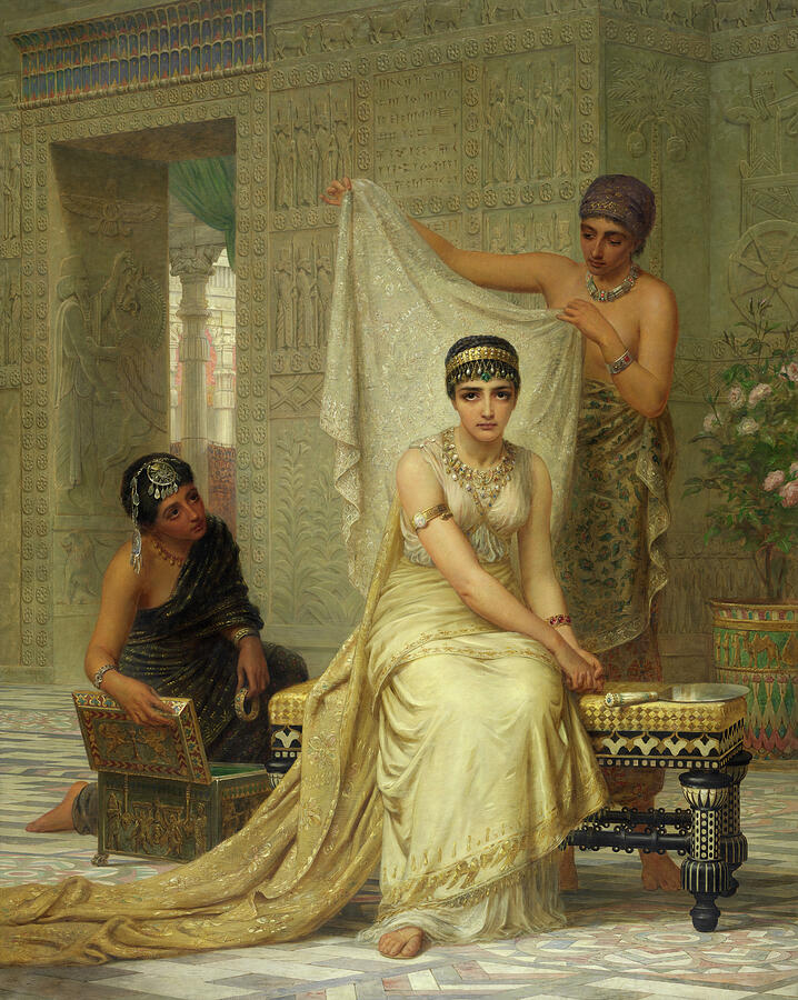 Queen Esther, from 1878 Painting by Edwin Long
