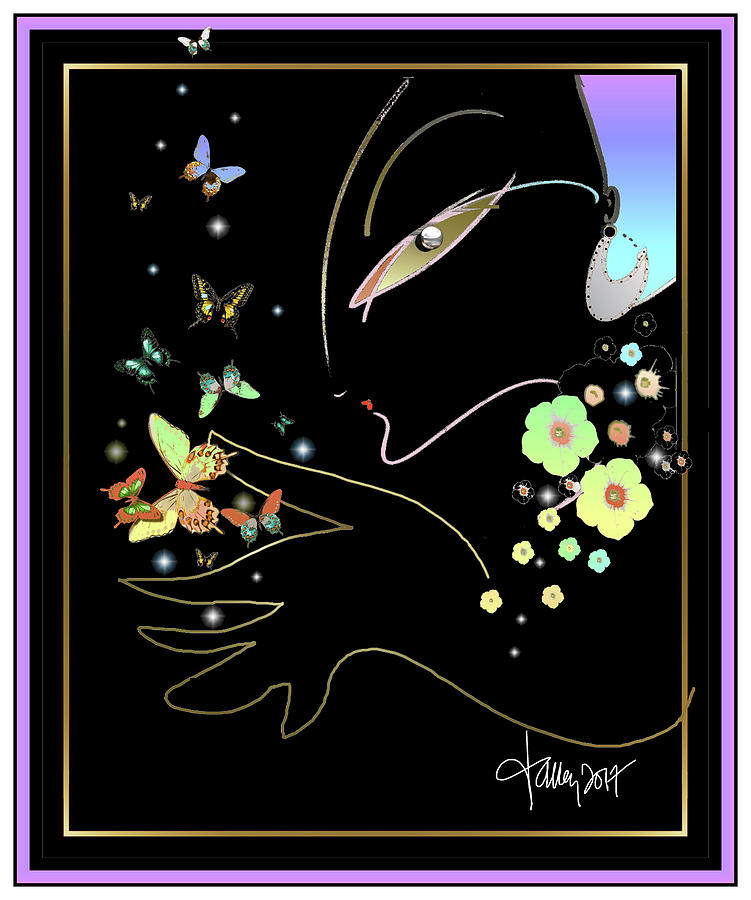 Queen Of The Night #1 Mixed Media by Larry Talley