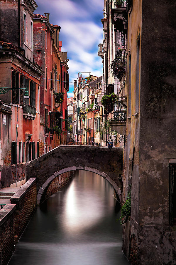 Quiet Canal in Venice #1 Photograph by Andrew Soundarajan
