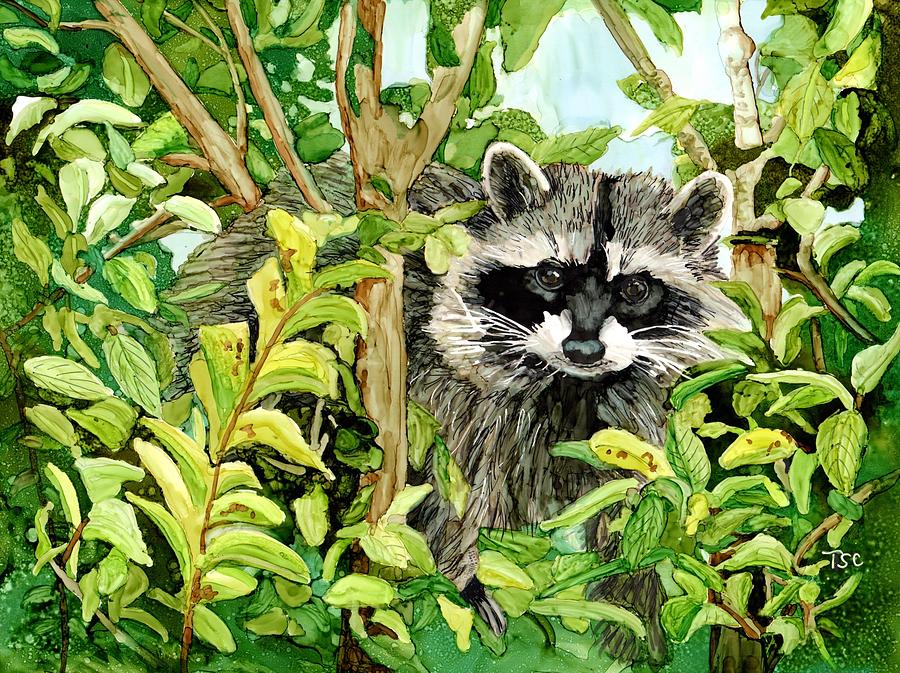 Raccoon #2 Painting by Tammy Crawford