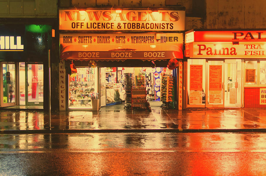 Street Photograph - Rain Town #1 by Nick Barkworth