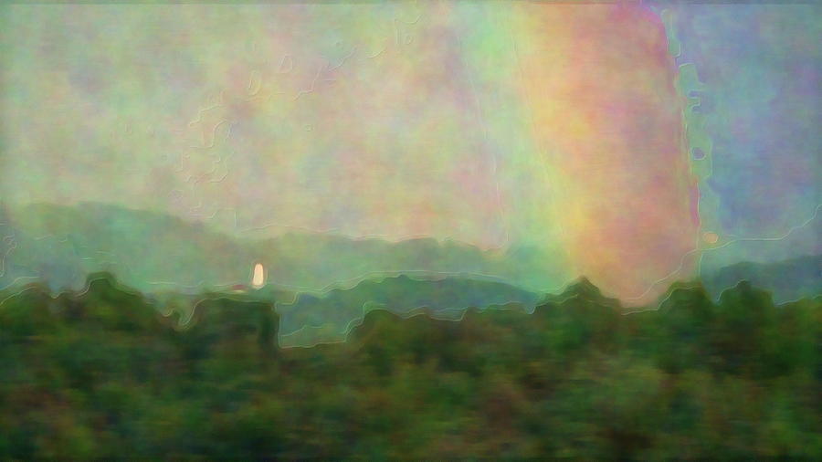Rainbow Forest Digital Art