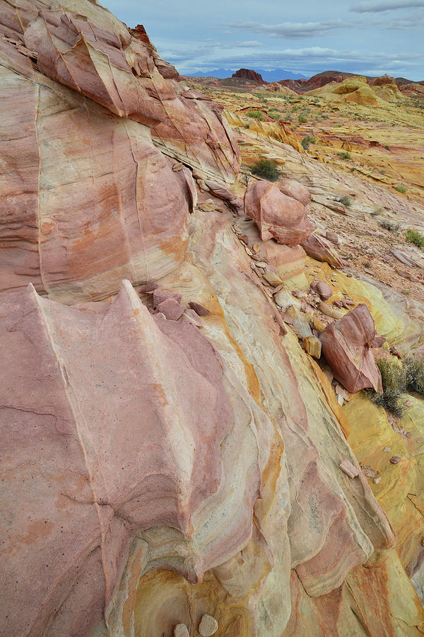 Rainbow of Sandstone in Valley of Fire #1 Photograph by Ray Mathis