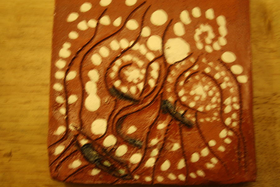 Raj - Tile #1 Ceramic Art by Gloria Ssali