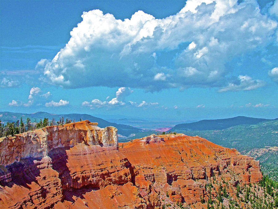 Rampart Overlook on Ramparts Trail in Cedar Breaks National Monument, Utah #1 Photograph by Ruth Hager