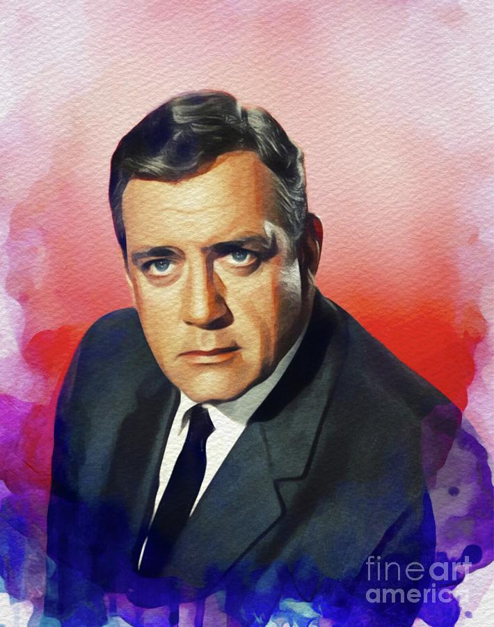 Raymond Burr, Vintage Actor #1 Painting by Esoterica Art Agency